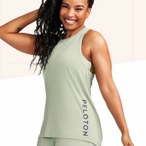 Women's Peloton Purpose Twist Back Sage Green Tank Large NWOT